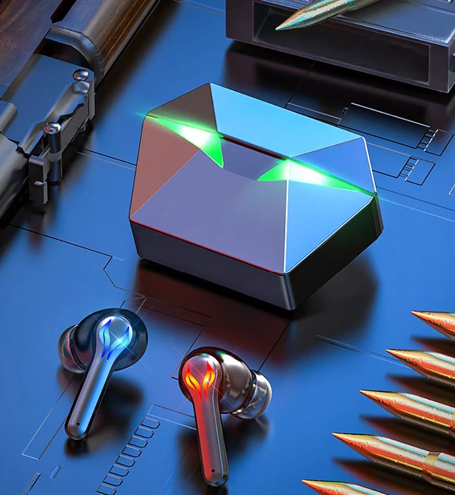 COJINMA J116 true wireless earbuds in black, white, and pink with charging case