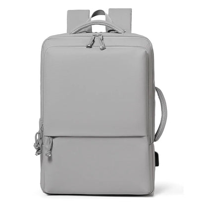 Waterproof Oxford cloth business backpack with air pillow belt system in black colour