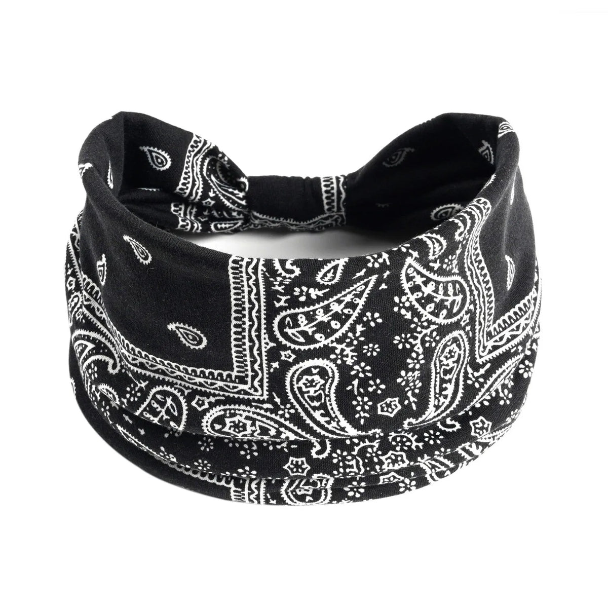 Bohemian cloth yoga sports headband with floral and polka dot patterns, available in multiple colours.