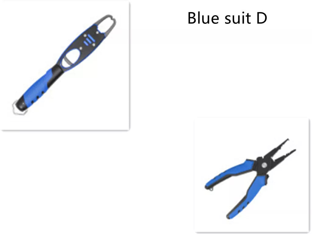 Aluminum alloy fishing gear in red, blue, and green colors