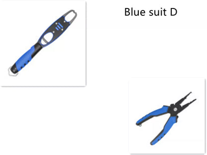 Aluminum alloy fishing gear in red, blue, and green colors