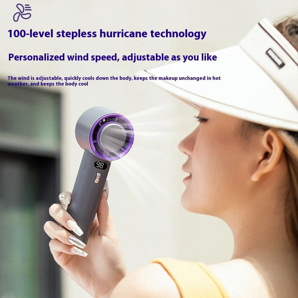 Powerful Portable Cooling Fan with Adjustable Speeds and Long-Lasting 3000mAh Battery