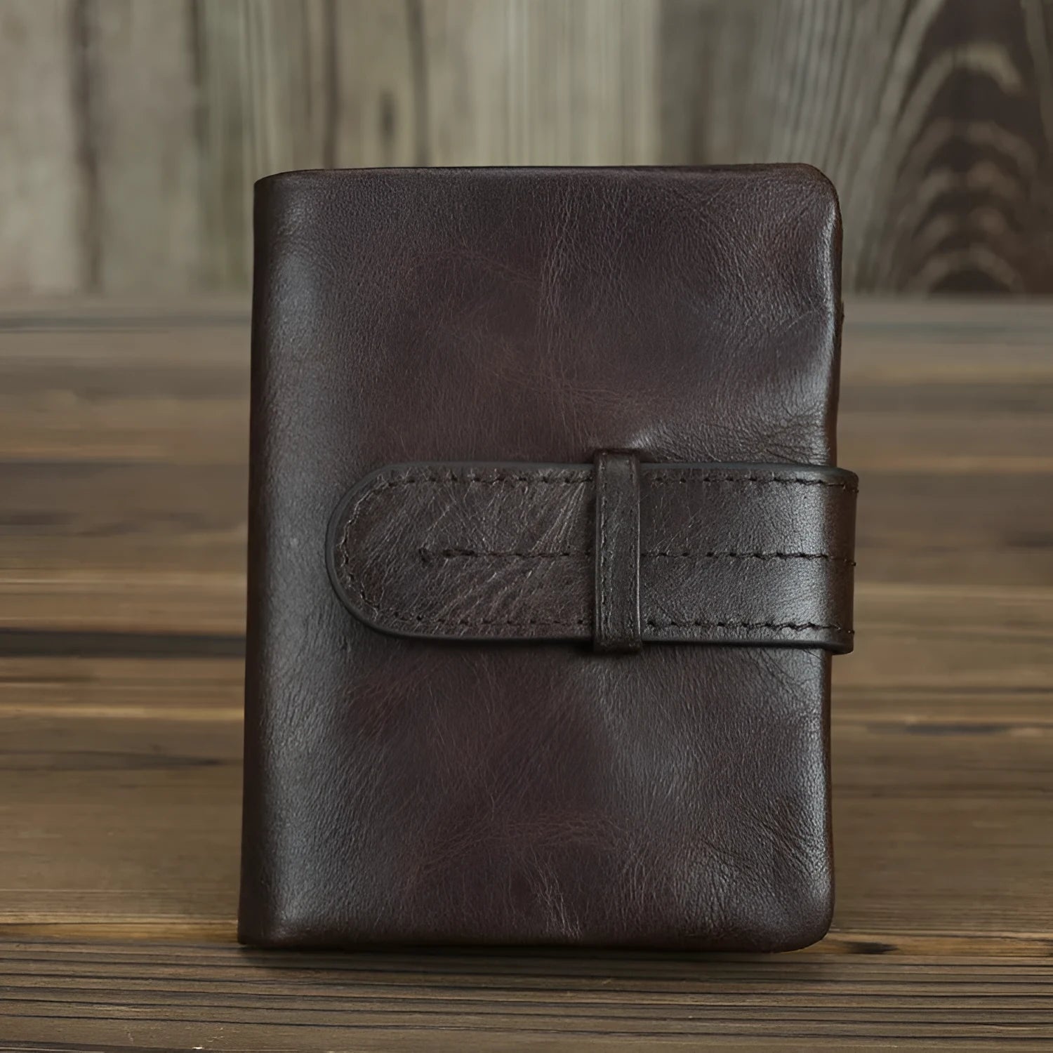 Genuine leather women's wallet with multiple card slots in brown and black colour options