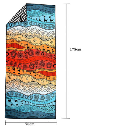 Superfine fibre beach towel in various colours, 175x75cm size, 280g lightweight for travel and outdoor sports