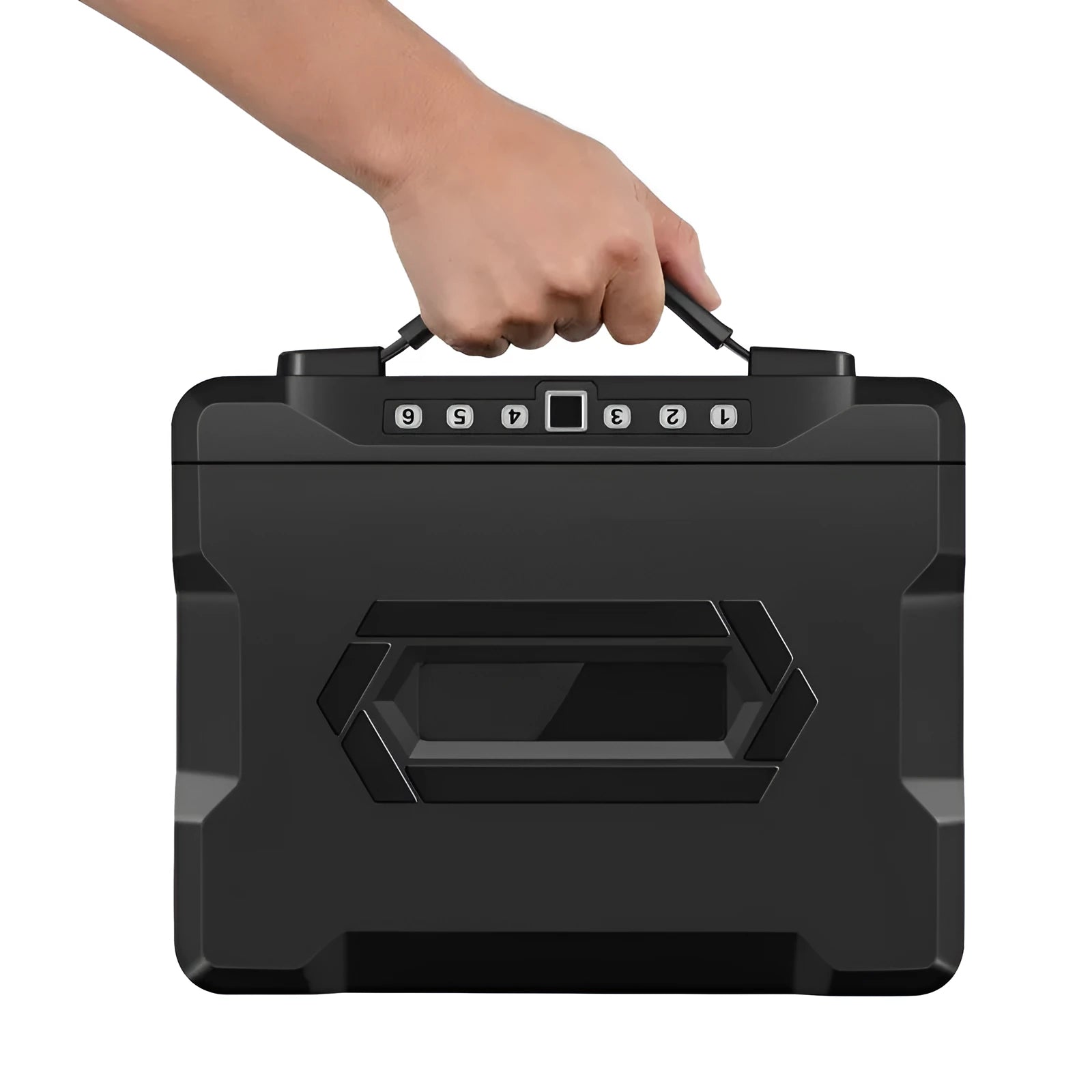 Portable mechanical combination lock password safe for personal valuables storage