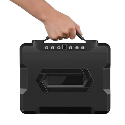 Portable mechanical combination lock password safe for personal valuables storage