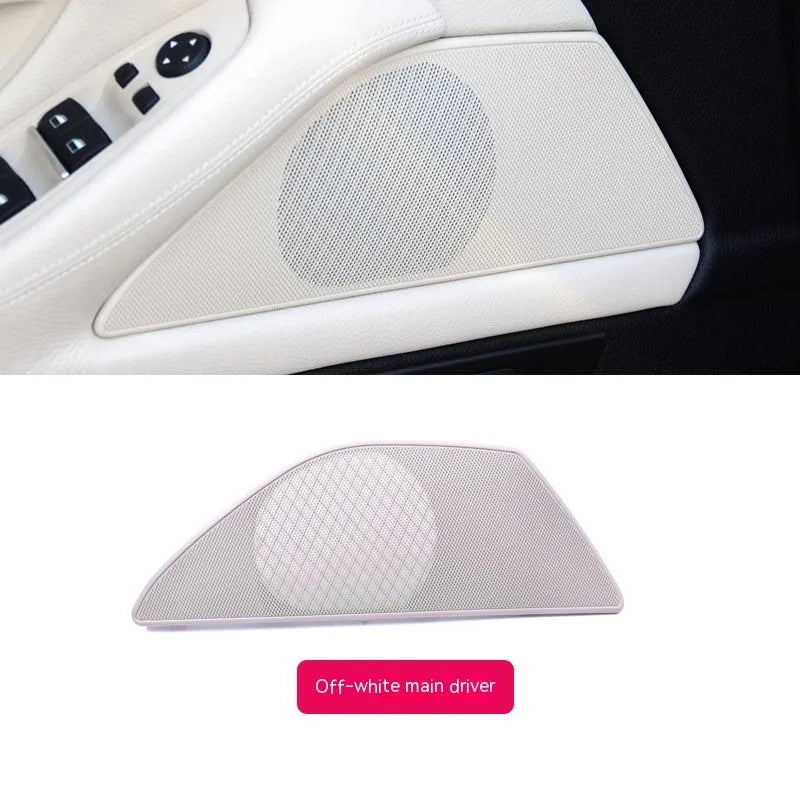 BMW 5 Series door speaker cover replacement part in ABS PC plastic measuring 28.5cm × 11cm × 5cm
