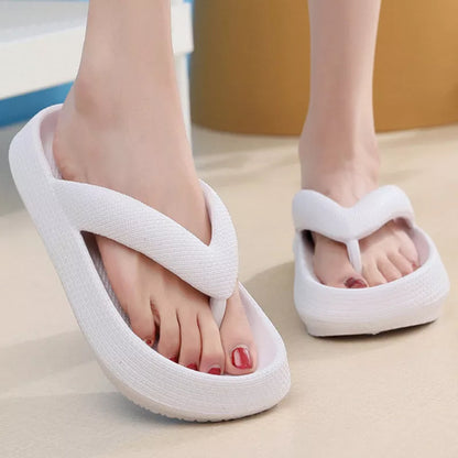 Women's EVA non-slip clip toe slippers in various colors