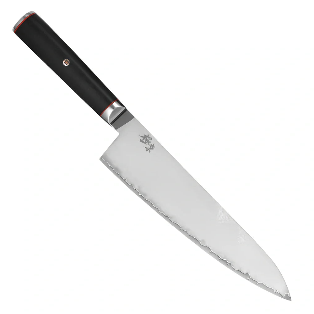 Sanhe Steel kitchen knife set with AUS-10 stainless steel blades in various sizes from 4 to 8 inches