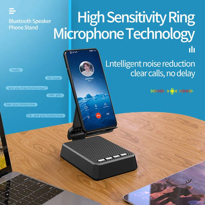Versatile wireless stand with Bluetooth speaker and microphone for mobile phone live broadcasts