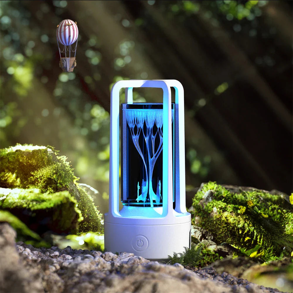 Stylish 2-in-1 Acrylic Lamp and Bluetooth Speaker with Touch Controls and Versatile Designs