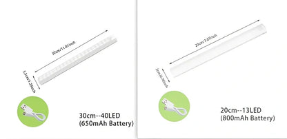 Stainless steel wireless LED motion sensor night light with magnetic wall mounting