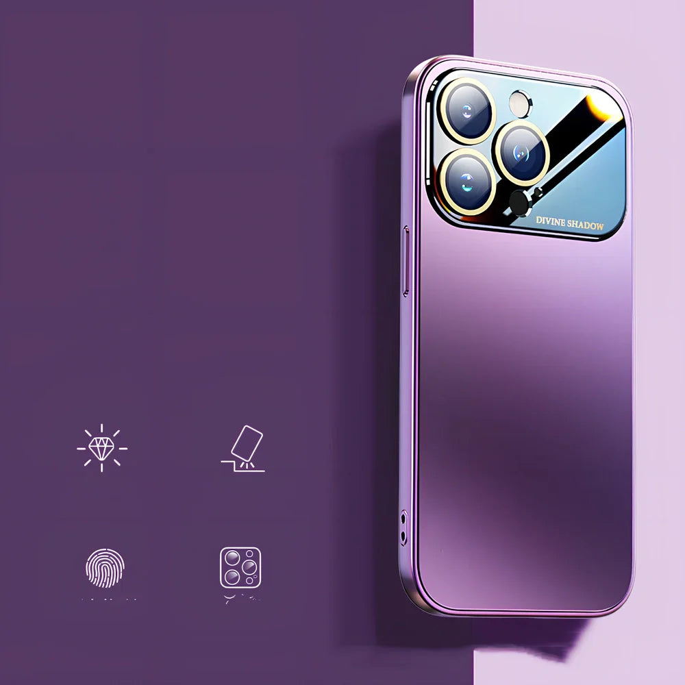 Frosted silicone iPhone case showing matte finish and shockproof design for device protection