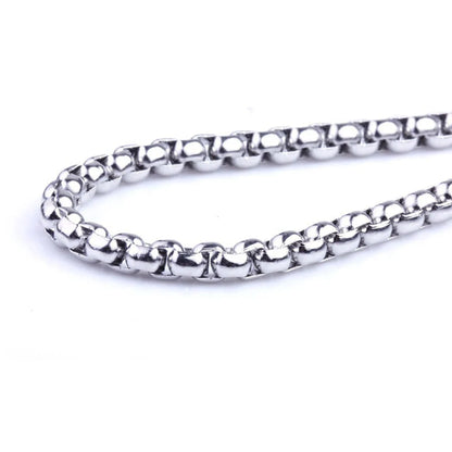 Vintage titanium steel fish hook pendant with snake chain, perfect for unisex fashion.