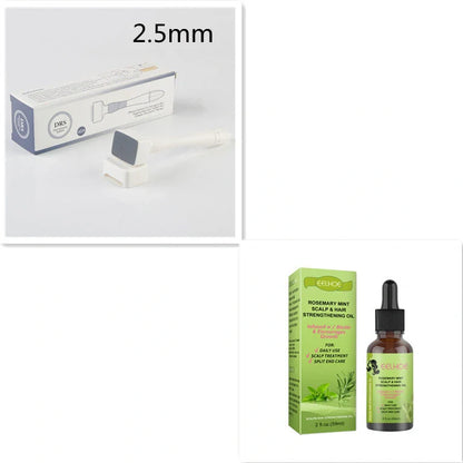 Rosemary Mint Hair Growth Oil bottle with natural ingredients for scalp massage and hair growth