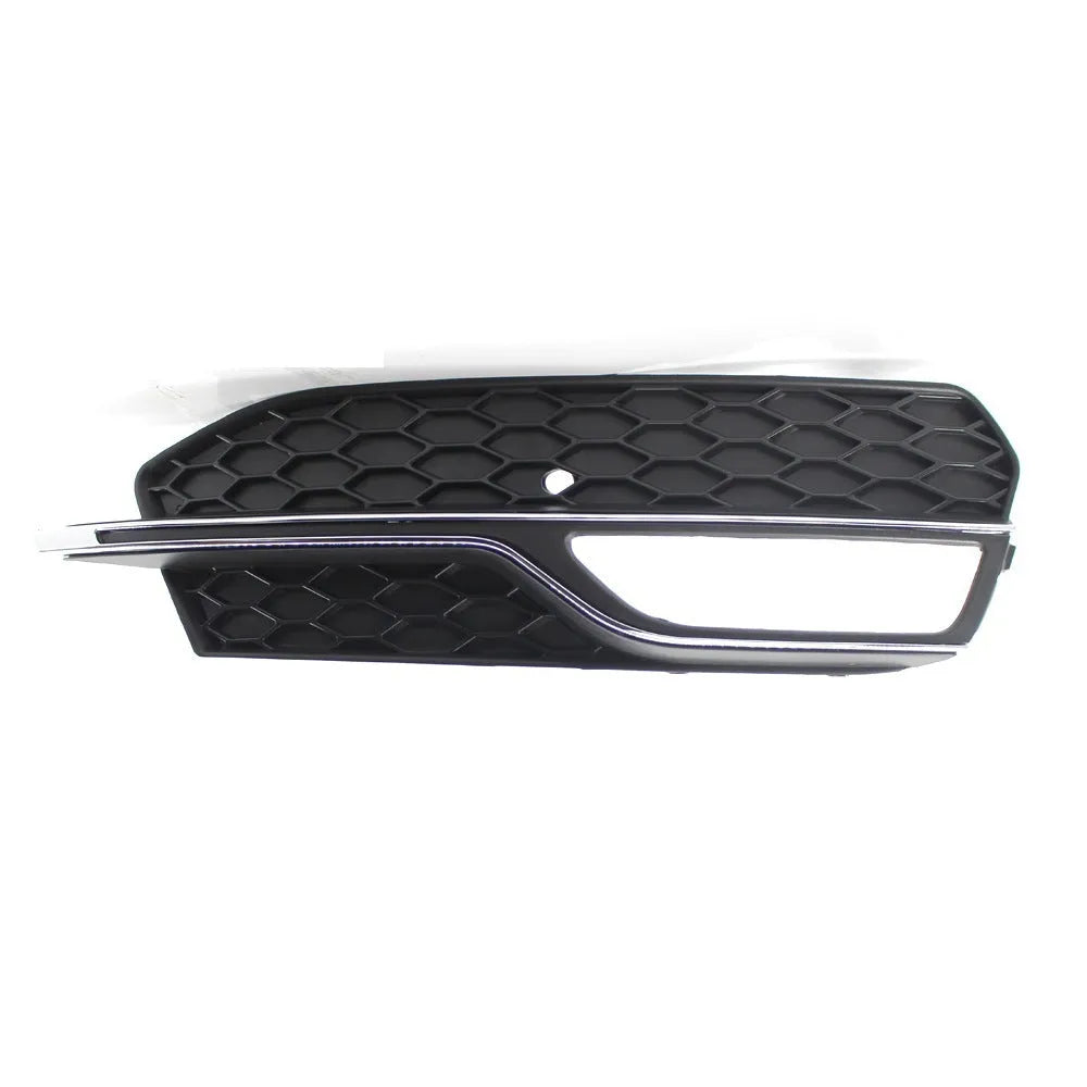 Black ABS plastic fog lamp grille for 2013-2016 Audi A3 Sport and S3 front bumper.