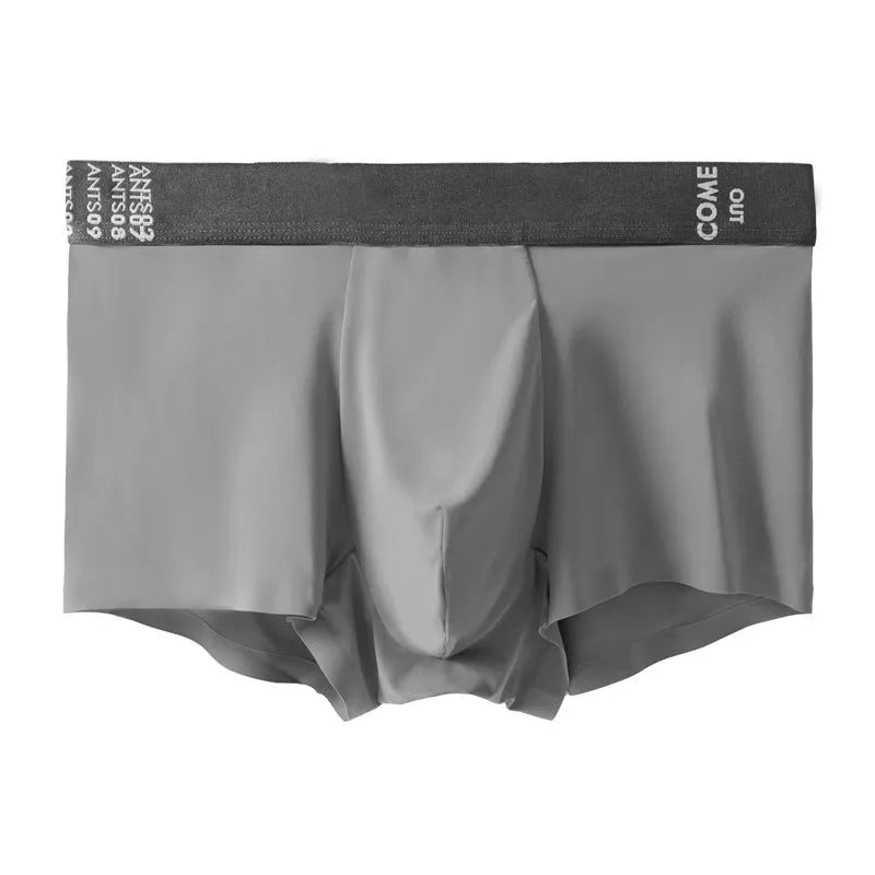 Ultra-thin men's boxers in multiple colours with mulberry silk crotch detail