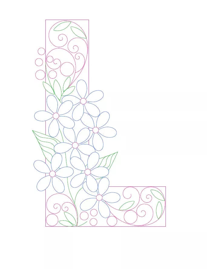 Paper Filigree Painting Kit - Letters for detailed art projects, includes A-Z templates