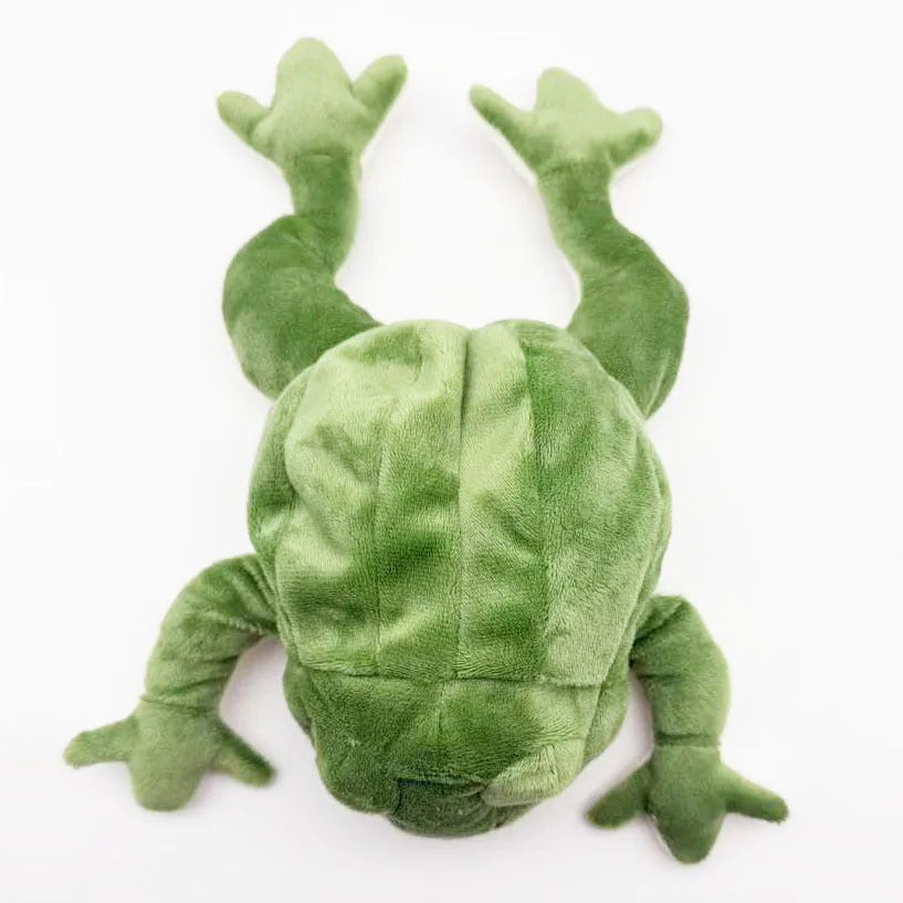 Green plush dog toy 27x16x5cm 57g sound and bite-resistant pet companion toy