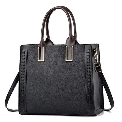 Adjustable shoulder bag for women in premium PU leather, available in multiple colors
