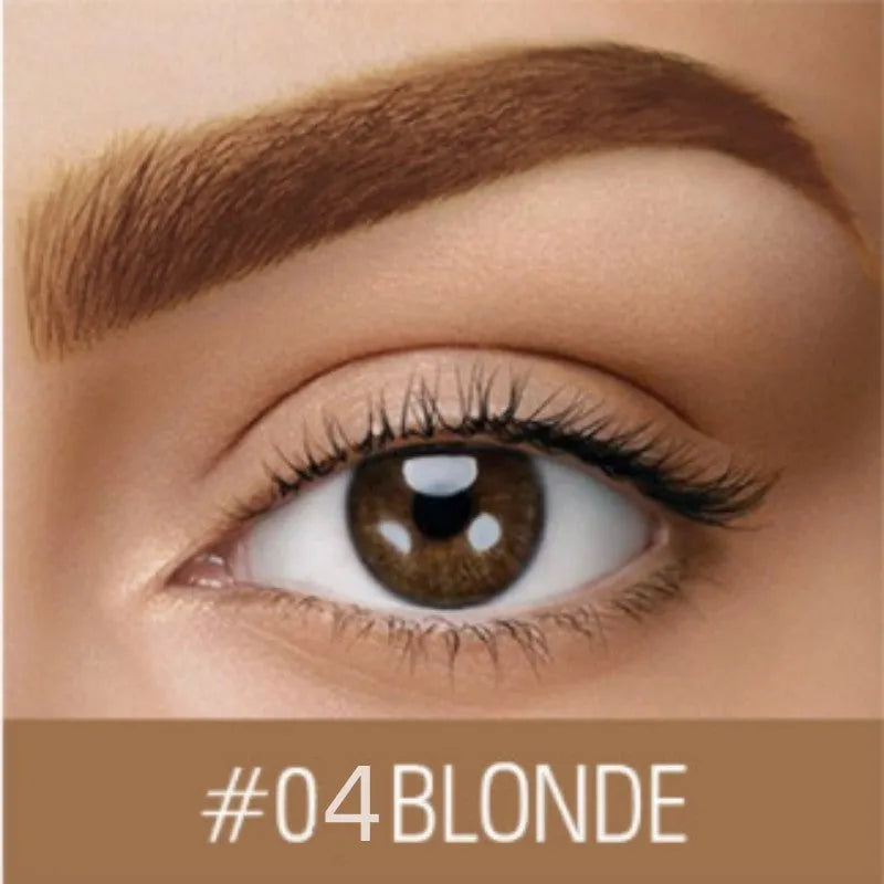 Waterproof quick-drying eyebrow cream in brown and black shades for natural brow definition
