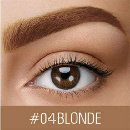 Waterproof quick-drying eyebrow cream in brown and black shades for natural brow definition