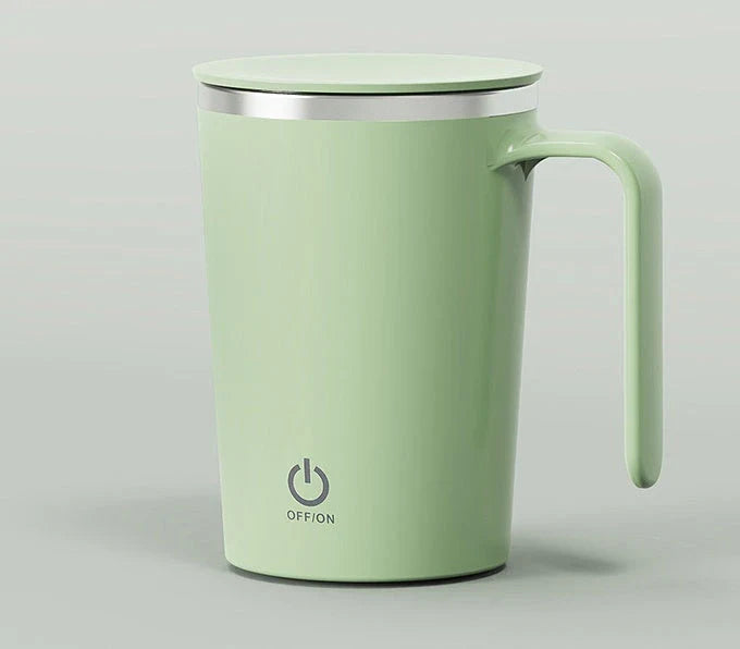 Automatic Stirring Coffee Mug with Hands-Free Mixing and Temperature Control