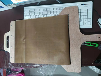 Non-stick pizza transfer shovel with smooth cutting board and hanging hole for storage