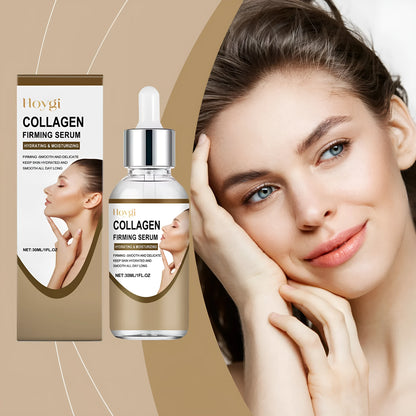 30ml collagen firming care solution bottle with transparent gel serum
