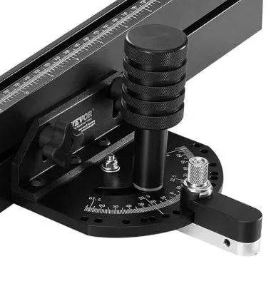 Aluminium alloy woodworking push handle with steel containing, British standard push ruler sliding chute for home carpentry