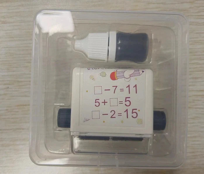 Math Roller Stamp for addition, subtraction, multiplication, and division practice