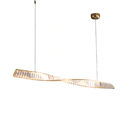 Italian crystal chandelier with LED lighting in three diameter sizes and adjustable height for dining tables