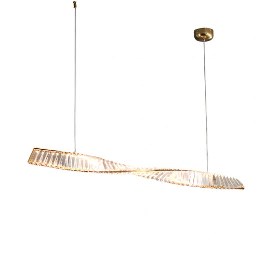 Italian crystal chandelier with LED lighting in three diameter sizes and adjustable height for dining tables