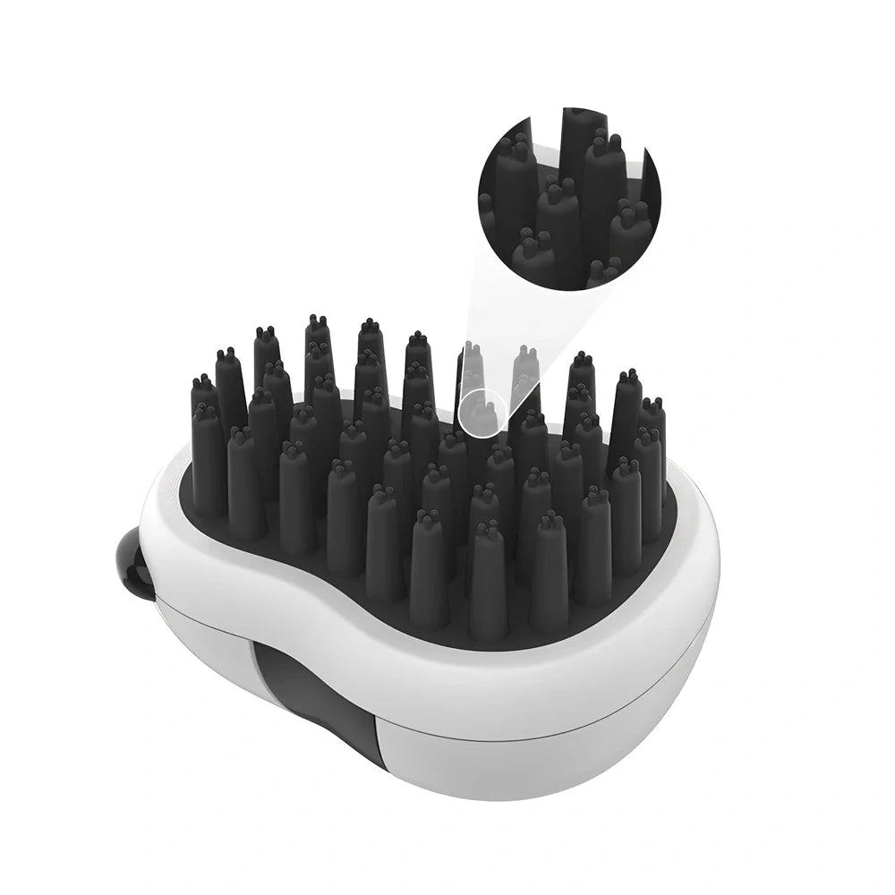 Panda model cat grooming set with 7 tools including combs and nail care implements