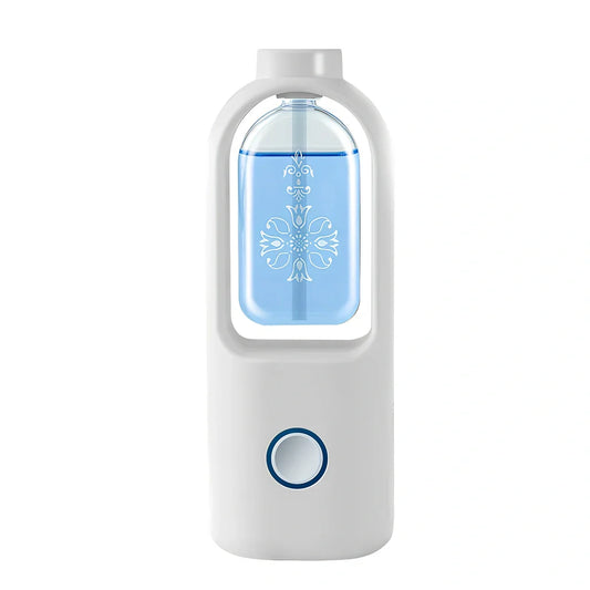 White columnar wireless aromatherapy machine with automatic deodorant function and wall bracket