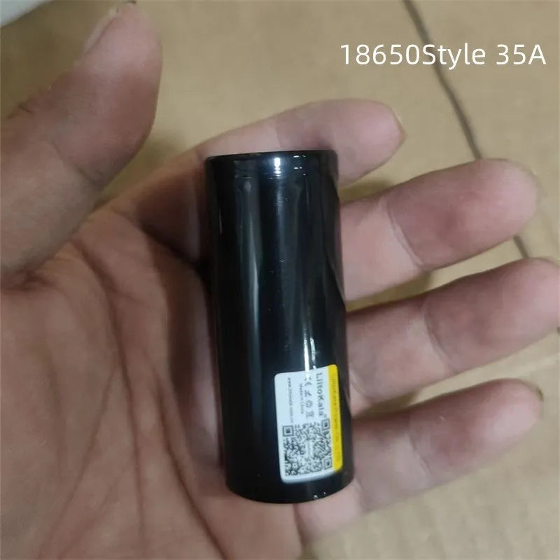 18650 lithium battery 5000mAh 3.6V 20A with 65mm length, available in 18650 and 26650 style options