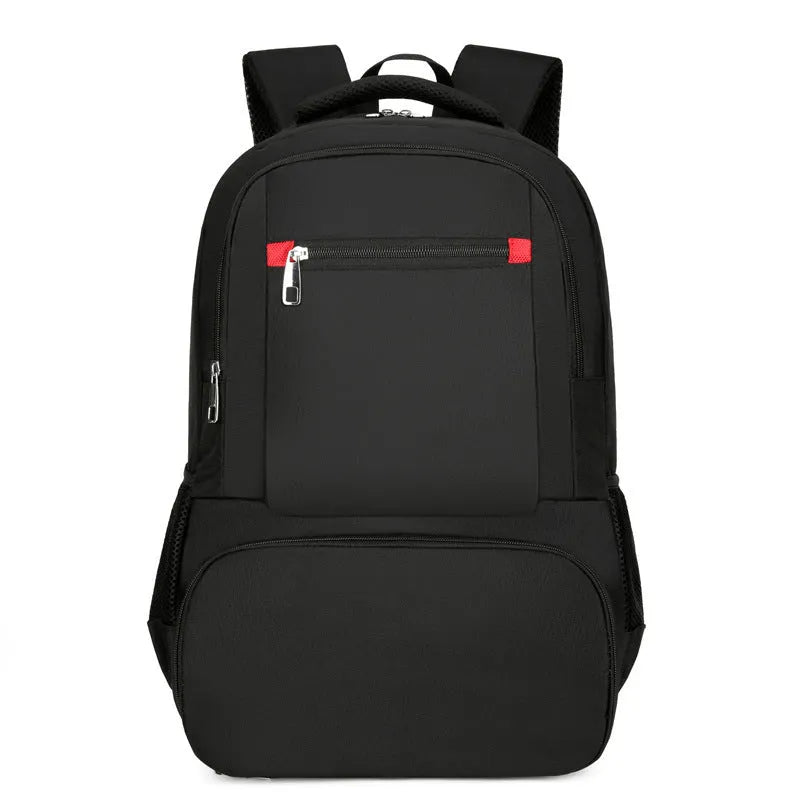 Oxford cloth insulated backpack in light grey with curved shoulder straps and dry-wet separation compartments