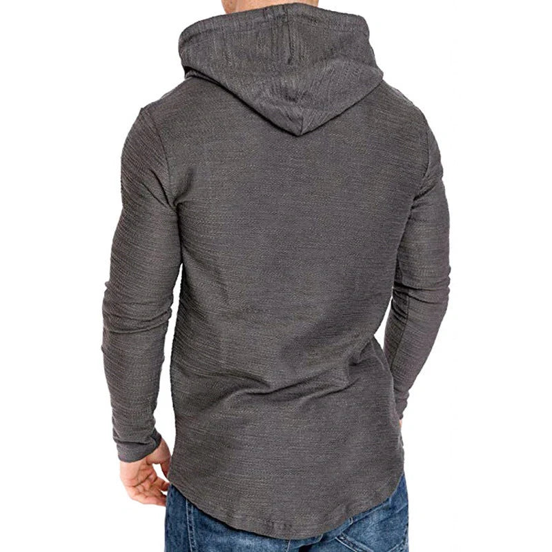 Men's slim fit hoodie in various colors, perfect for gym or casual wear