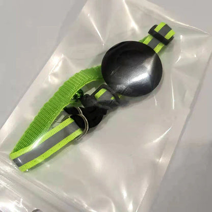 Airtag pet collar with reflective strip and bell for cats and dogs