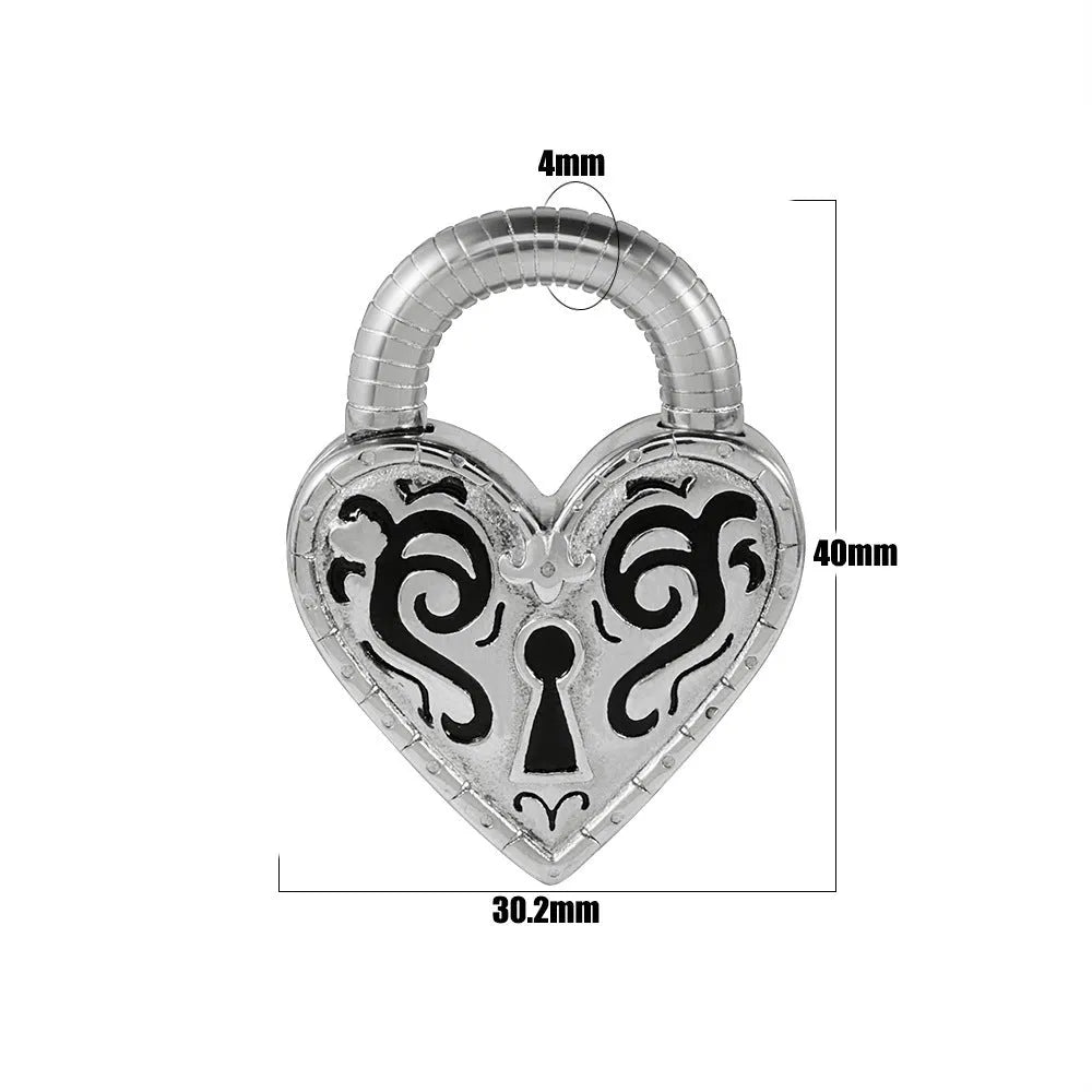 Women's heart-shaped fashion earrings in stainless steel with gold or steel colour electroplating