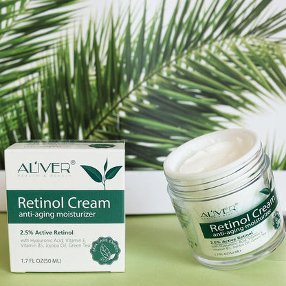 50ml retinol anti-ageing cream with 2.5% retinol and natural botanical ingredients