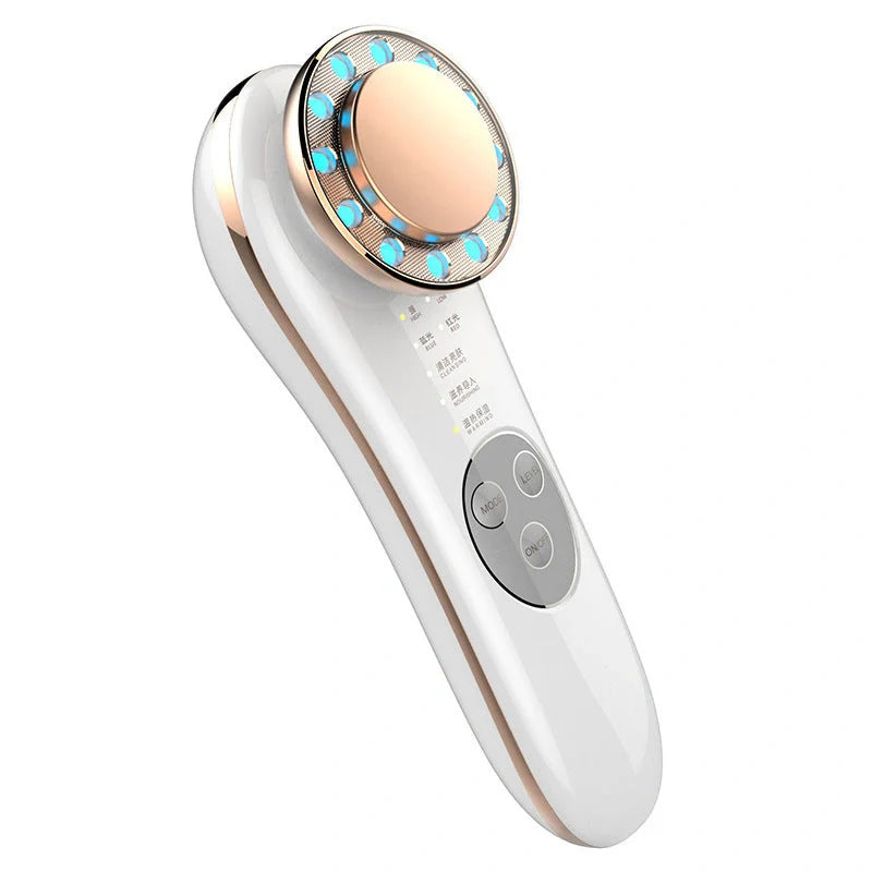 7-in-1 Facial Massager with Galvanic and High Frequency Technology for skin care
