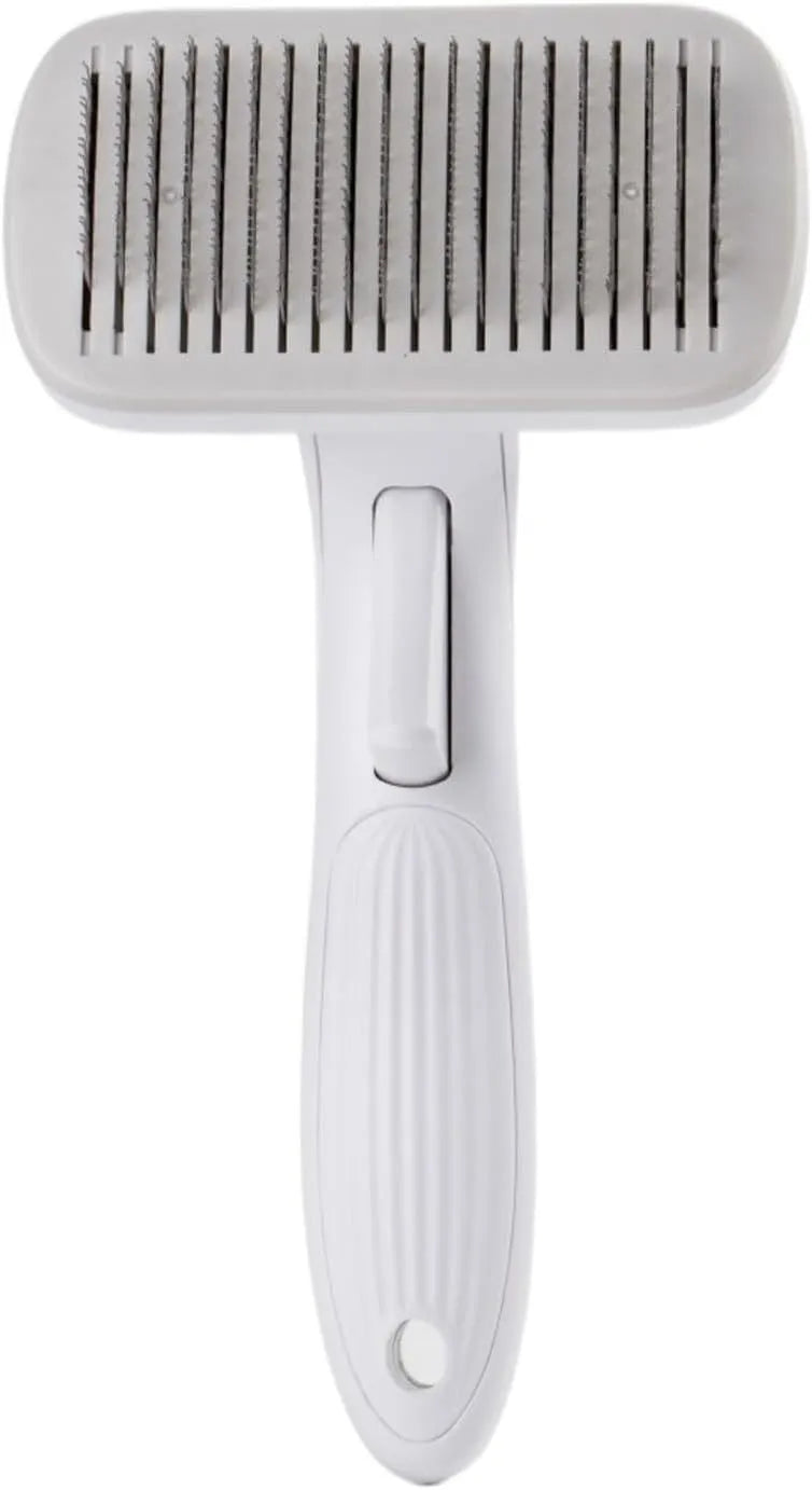 Automatic pet hair removal comb for dogs and cats with one-click needle technology