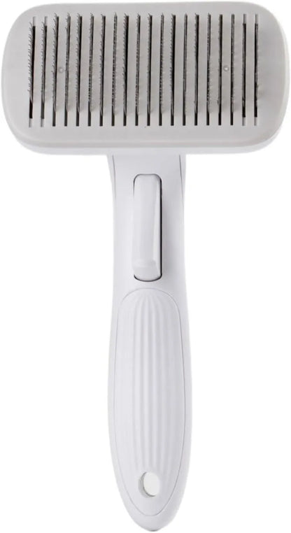 Automatic pet hair removal comb for dogs and cats with one-click needle technology