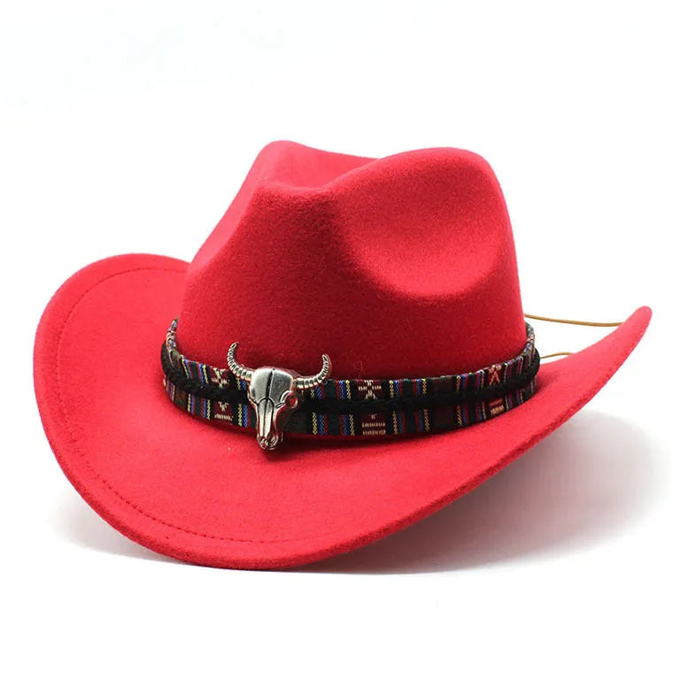 Western cowboy hat with bell crown design in polyester fabric, adjustable 56-58cm fit, shown in army green colour