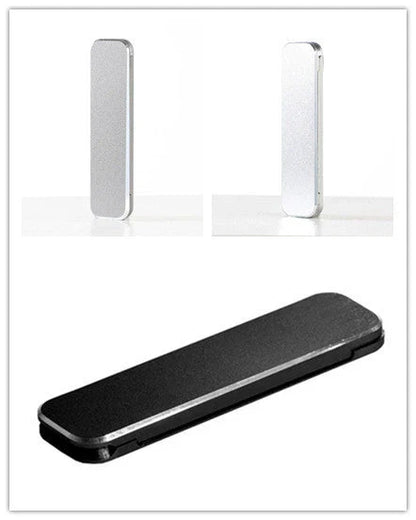 Versatile aluminum alloy folding phone stand with adjustable viewing angle for hands-free mobile productivity