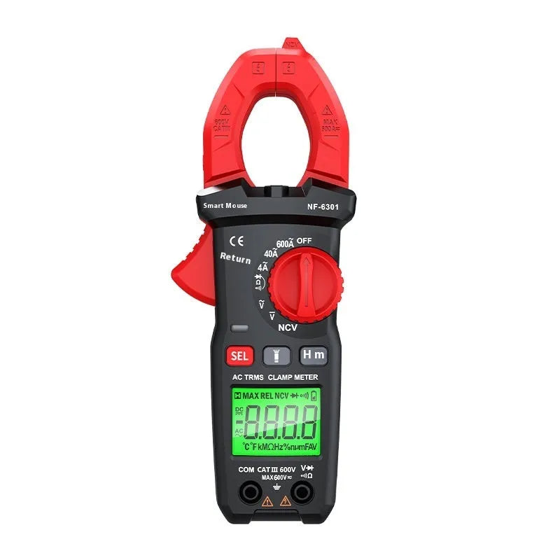 NF-6301 digital automatic clamp multimeter for 600 V AC and DC voltage testing