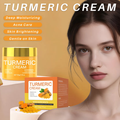 50g jar of brightening and hydrating moisturising cream with dimensions 53mm x 53mm x 48mm