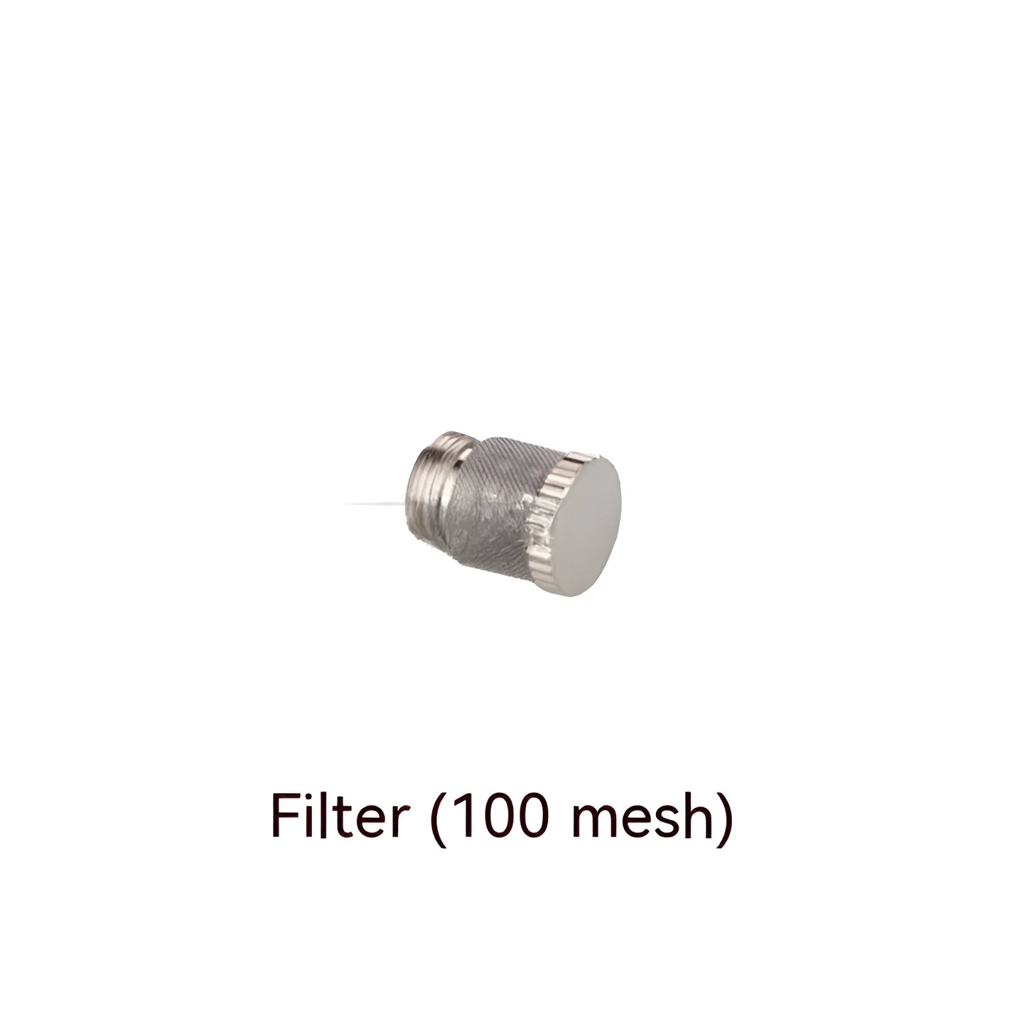 304 stainless steel high and low pressure atomising nozzle with external thread and filter.