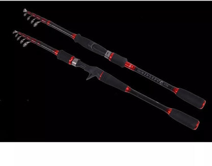 MH Shrinking Carbon Fishing Rod with straight and gun handle options for ocean fishing